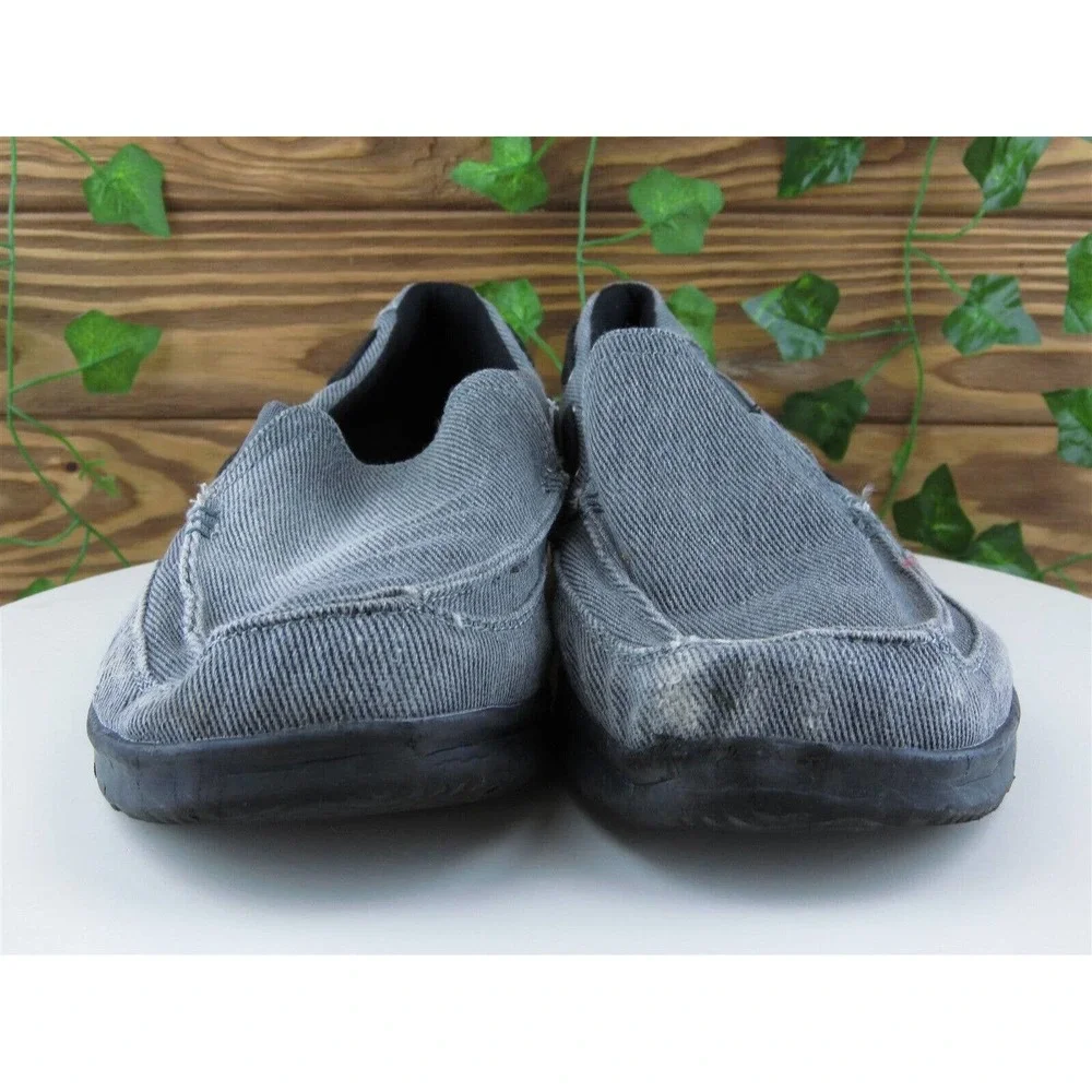 Propet Sz‎ 9.5 Slip-On Gray Textile Men Slip On MCX004C Medium (D, M)